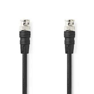 Nedis CVGL01000BK20 - Video kabel BNC | BNC Zástrčka - BNC Zástrčka | 2 m | Černá