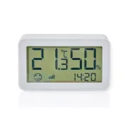 Nedis ZBSC30WT - Smart Sensor Klimatu | Zigbee 3.0 | Napájení z baterie | Android™ / IOS | Bílá