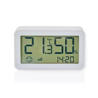 Nedis ZBSC30WT - Smart Sensor Klimatu | Zigbee 3.0 | Napájení z baterie | Android™ / IOS | Bílá