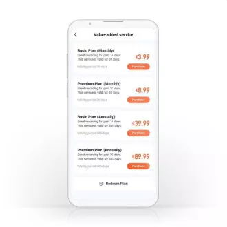 Nedis WIFICDP40CWT - Wi-Fi Smart Domovní Video Telefon | Cloud/ microSD / Onvif | IP65 | snímač pohybu | Bílá