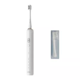 NANDME NX7000 elektrický sonický zubní kartáček s 2 náhradními hlavicemi - bílý