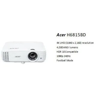 Acer H6815GTV Google TV, DLP, 4K UHD 3840x2160/4000 ANSI lm/10 000:1/2xHDMI /repro 1x10W/3,1 Kg