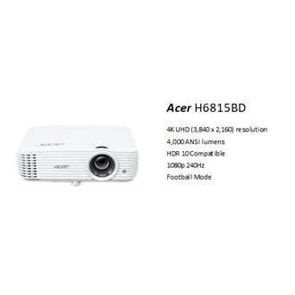 Acer H6815GTV Google TV, DLP, 4K UHD 3840x2160/4000 ANSI lm/10 000:1/2xHDMI /repro 1x10W/3,1 Kg