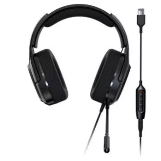 Acer Predator Galea 365 - herní sluchátka přes uši s 3,5mm konektorem nebo USB portem na ovladacím panelu; 7.1 surround