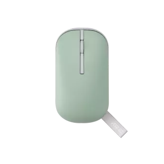 Asus MD100 bezdrátová myš - 2,4Ghz dongl/bluetooth/ 1600dpi/ zelená+krémová