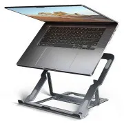 AXAGON STND-LAG hliníkový stojan na notebook 10"-17.3" nastavitelná výška, šedý