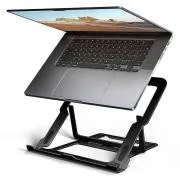 AXAGON STND-LAB hliníkový stojan na notebook 10"-17.3" nastavitelná výška, černý
