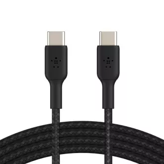 Belkin BOOST CHARGE™ USB-C/USB-C kabel, 2m, černý - odolný Belkin BOOST CHARGE™ USB-C/USB-C kabel, 2m, černý - odolný