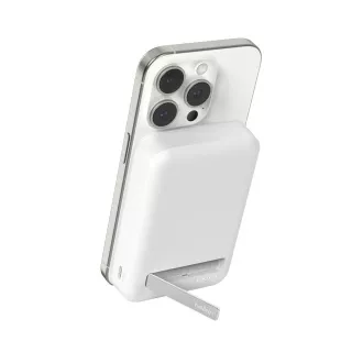 Belkin BOOST CHARGE™ Qi2 Magnetická Bezdrátová PowerBanka se stojánkem, 10000mAh, 15W, bílá Belkin BOOST CHARGE™ Qi2 Magnetická Bezdrátová PowerBanka se stojánkem, 10000mAh, 15W, bílá