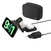Belkin BOOST CHARGE™ PRO Qi2 3v1 Bezdrátová skládací cestovní podložka pro iPhone/Apple Watch/AirPods, černá