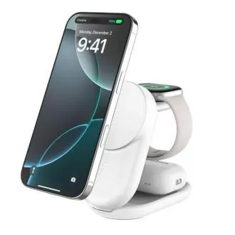 Belkin UltraCharge Qi2 25W 3v1 Magnetická nabíječka pro iPhone/Apple Watch/AirPods, bílá Belkin UltraCharge Qi2 25W 3v1 Magnetická nabíječka pro iPhone/Apple Watch/AirPods, bílá
