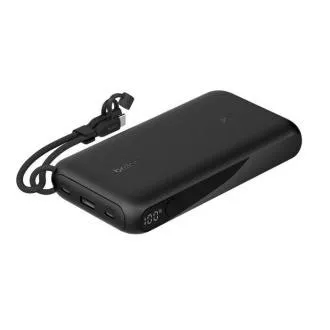 Belkin BOOST CHARGE USB-C Power Delivery PowerBanka s displejem, 20000mAh, 20W, černá Belkin BOOST CHARGE USB-C Power Delivery PowerBanka s displejem, 20000mAh, 20W, černá