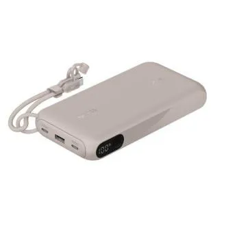 Belkin BOOST CHARGE USB-C Power Delivery PowerBanka s displejem, 20000mAh, 20W, písečná