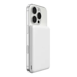Belkin BOOST CHARGE Qi2 Magnetická Bezdrátová PowerBanka, 5000mAh, slim, bílá