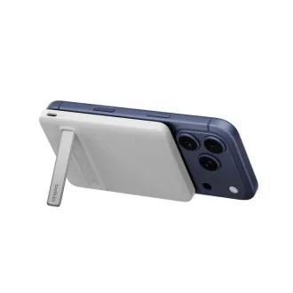 Belkin BOOST CHARGE Qi2 Magnetická Bezdrátová PowerBanka se stojánkem, 5000mAh, slim, bílá Belkin BOOST CHARGE Qi2 Magnetická Bezdrátová PowerBanka se stojánkem, 5000mAh, slim, bílá