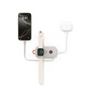 Belkin BOOST CHARGE PRO Bezdrátové nabíjení pro Apple Watch + USB-C PowerBanka, 10000mAh, písečná
