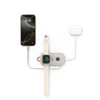 Belkin BOOST CHARGE PRO Bezdrátové nabíjení pro Apple Watch + USB-C PowerBanka, 10000mAh, písečná Belkin BOOST CHARGE PRO Bezdrátové nabíjení pro Apple Watch + USB-C PowerBanka, 10000mAh, písečná