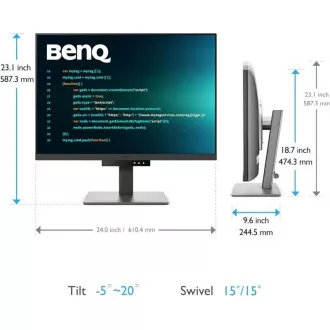 BenQ LCD LED RD280U 28,2" IPS/3840x2560/5ms/DP/HDMI/2xUSB-C/3xUSB 3.2/Daisy Chain/pro programatory/černá