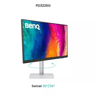BenQ PD3226G 31,5" IPS/3840x2160/400 nits/1200:1/1ms/144Hz/HDMI/DP/2xThunderbolt/5xUSB/Repro/Pivot/Výškově nastavitelné