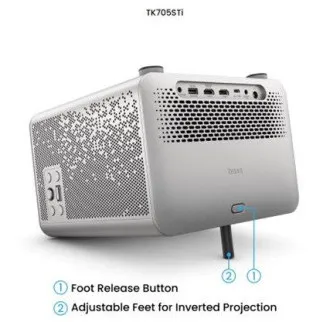 BenQ DLP Projektor TK705STi 4K UHD 3840x2160/3000 ANSI lm/600 000:1/HDMI/USB-A/USB-C/Jack/BT/Wi-Fi/Repro/Google TV + Android 11