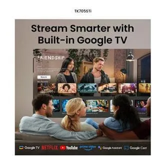 BenQ DLP Projektor TK705STi 4K UHD 3840x2160/3000 ANSI lm/600 000:1/HDMI/USB-A/USB-C/Jack/BT/Wi-Fi/Repro/Google TV + Android 11