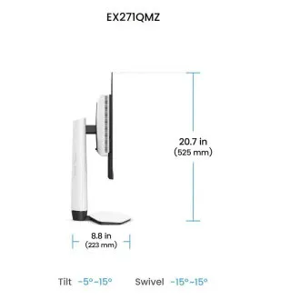 BenQ Mobiuz LCD EX271QMZ 27" OLED/2560x1440/400nits/0,03ms/240Hz/HDMI/DP/výškově nastavitelný/VESA herní monitor BenQ Mobiuz LCD EX271QMZ 27" OLED/2560x1440/400nits/0,03ms/240Hz/HDMI/DP/výškově nastavitelný/VESA herní monitor