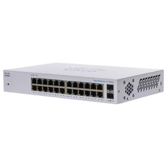 Cisco CBS110 Unmanaged 24-port GE, 2x1G SFP Shared - REFRESH Cisco CBS110 Unmanaged 24-port GE, 2x1G SFP Shared - REFRESH