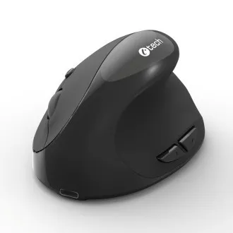 C-TECH myš VEM-17, vertikální, Dual mode, bezdrátová, BT5.0 + 2,4GHz, 1600DPI, černá C-TECH myš VEM-17, vertikální, Dual mode, bezdrátová, BT5.0 + 2,4GHz, 1600DPI, černá