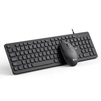 C-TECH KBM-105, drátový combo set klávesnice s myší, USB, CZ/SK C-TECH KBM-105, drátový combo set klávesnice s myší, USB, CZ/SK