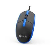 C-TECH myš WM-10, USB, 1200 DPI, černo - modrá