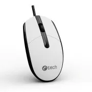 C-TECH myš WM-10, USB, 1200 DPI, bílo-černá