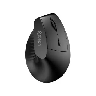 C-TECH myš VEM-15, vertikální, Dual mode, bezdrátová, BT5.0 + 2,4GHz, 1600DPI, baterie 400 mAh, černá C-TECH myš VEM-15, vertikální, Dual mode, bezdrátová, BT5.0 + 2,4GHz, 1600DPI, baterie 400 mAh, černá