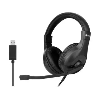 C-TECH sluchátka s mikrofonem MHS-05, USB, ovládání na kabelu, náhlavní, černá C-TECH sluchátka s mikrofonem MHS-05, USB, ovládání na kabelu, náhlavní, černá