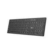 C-TECH klávesnice CZ/SK KB-201-BL, nízkoprofilová, podsvícení, USB, CZ/SK