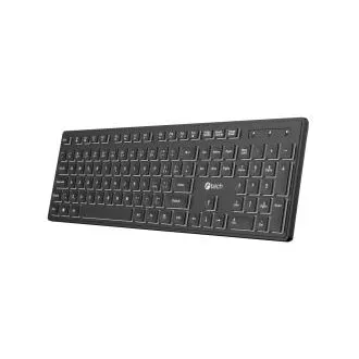 C-TECH klávesnice CZ/SK KB-201-BL, nízkoprofilová, podsvícení, USB, CZ/SK C-TECH klávesnice CZ/SK KB-201-BL, nízkoprofilová, podsvícení, USB, CZ/SK