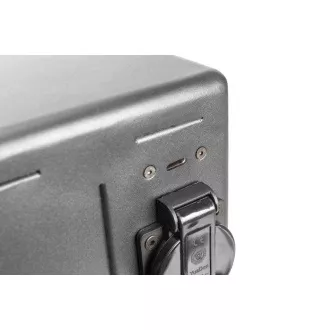 DIGITUS Nabíjecí vozík, 14", USB-C, elektronický PIN zámek,16 nabíjecích základen, ventilátor, 384 x 550 x 375 mm, černá