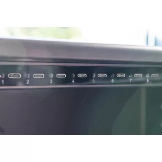 DIGITUS Nabíjecí vozík, 14", USB-C, elektronický PIN zámek,16 nabíjecích základen, ventilátor, 384 x 550 x 375 mm, černá