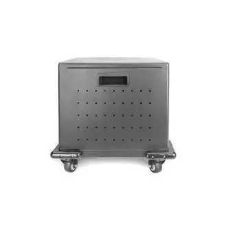 DIGITUS Nabíjecí vozík, 14", USB-C, elektronický PIN zámek,16 nabíjecích základen, ventilátor, 384 x 550 x 375 mm, černá