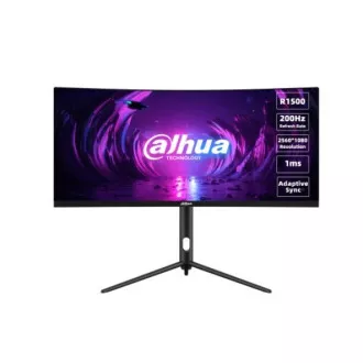 Dahua monitor LM30-E330CA curved 30" VA/2560x1080/1ms/250nits/3000:1/200Hz/2xDP/2xHDMI/Heigh Adj./Tilt/Swivel/černý Dahua monitor LM30-E330CA curved 30" VA/2560x1080/1ms/250nits/3000:1/200Hz/2xDP/2xHDMI/Heigh Adj./Tilt/Swivel/černý