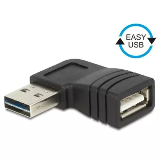 Delock adaptér EASY-USB 2.0-A samec > USB 2.0-A samice pravoúhlý levý/pravý Delock adaptér EASY-USB 2.0-A samec > USB 2.0-A samice pravoúhlý levý/pravý