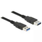 Delock Kabel USB 3.0 Typ-A samec > USB 3.0 Typ-A samec 0,5 m černý