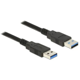 Delock Kabel USB 3.0 Typ-A samec > USB 3.0 Typ-A samec 5,0 m černý