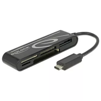 Delock USB 2.0 čtečka karet USB Type-C™ samec 5 slotů Delock USB 2.0 čtečka karet USB Type-C™ samec 5 slotů