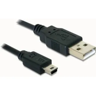 Delock kabel USB 2.0-A > USB mini-B 5 pin 1 m samec/samec Delock kabel USB 2.0-A > USB mini-B 5 pin 1 m samec/samec