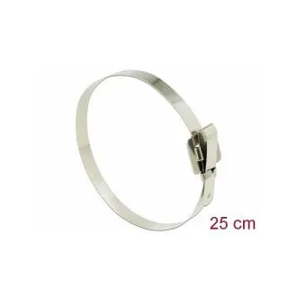 Delock Kabelové pásky z ušlechtilé oceli opětovně použitelné se sklopnou sponou D 250 x Š 10 mm 10 kusů