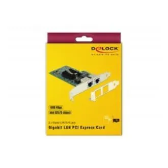 Delock PCI Express Karta > 2 x Gigabit LAN