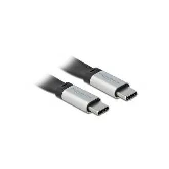 Delock USB 3.2 Gen 2, FPC plochý stuhový kabel, USB Type-C™ na USB Type-C™, 22 cm, PD 3 A E-Marker Delock USB 3.2 Gen 2, FPC plochý stuhový kabel, USB Type-C™ na USB Type-C™, 22 cm, PD 3 A E-Marker