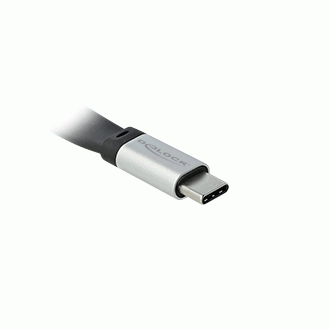Delock USB 3.2 Gen 2, FPC plochý stuhový kabel, USB Type-C™ na USB Type-C™, 22 cm, PD 3 A E-Marker Delock USB 3.2 Gen 2, FPC plochý stuhový kabel, USB Type-C™ na USB Type-C™, 22 cm, PD 3 A E-Marker