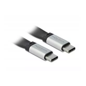 Delock USB 3.2 Gen 2, FPC plochý stuhový kabel, USB Type-C™ na USB Type-C™, 22 cm, PD 3 A E-Marker Delock USB 3.2 Gen 2, FPC plochý stuhový kabel, USB Type-C™ na USB Type-C™, 22 cm, PD 3 A E-Marker
