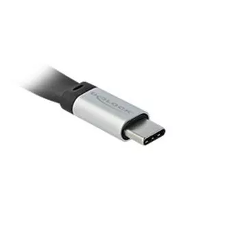 Delock USB 3.2 Gen 2, FPC plochý stuhový kabel, USB Type-C™ na USB Type-C™, 22 cm, PD 3 A E-Marker Delock USB 3.2 Gen 2, FPC plochý stuhový kabel, USB Type-C™ na USB Type-C™, 22 cm, PD 3 A E-Marker